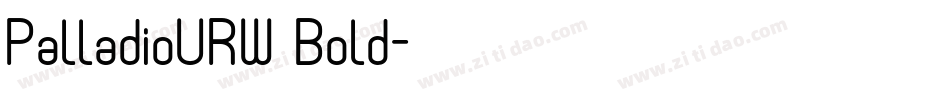 PalladioURW Bold字体转换